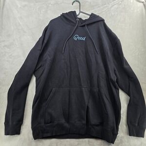 Good Good Size 3XL Black Embroidered Logo Pullover Hoodie Sweatshirt